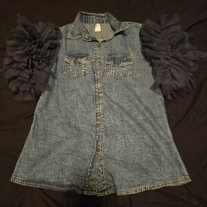 Truth Denim Shirt with Contrast Stitching